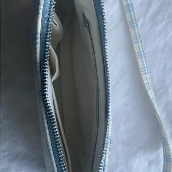 brandy melville white and blue shoulder bag - Picture 3 of 3